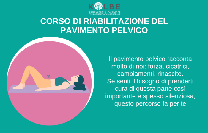 Un percorso in 6 incontri dedicato a tutte le donne che desiderano migliorare il benessere del proprio pavimento pelvico attraverso esercizi pratici e consapevolezza corporea.
Inizio: novembre 2026
Dove: Consultorio familiare – sede di Merano
Conduce: Alexandra Bergamo, ostetrica e specialista
Posti limitati! Per info e iscrizioni contatta la segreteria della Sede di Merano
